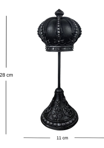 Kral Tacı Satranç Şah Modeli 28CM Dekoratif Obje Biblo Salon Süsü Ev Dekorasyon Hediyelik Eşya fiyatları