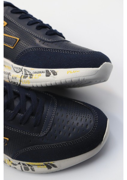 Erkek Sneaker Lacivert Desenli Ayakkabı
