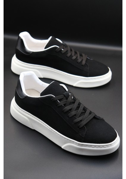 Erkek Sneaker Süet Siyah Ayakkabı