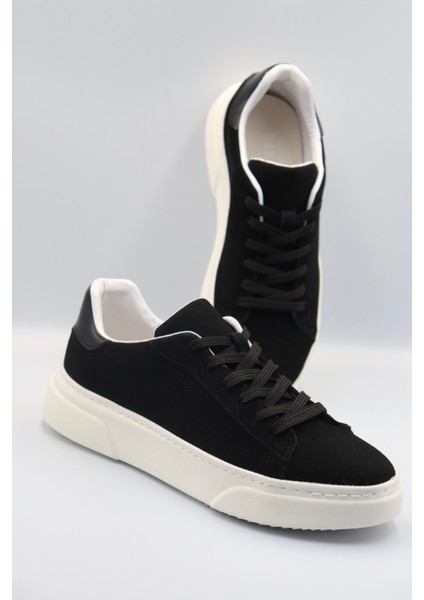 Erkek Sneaker Süet Siyah Ayakkabı modelleri