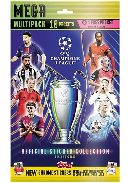 - 2025 Uefa Şampiyonlar Ligi Sticker - Mega Multipack
