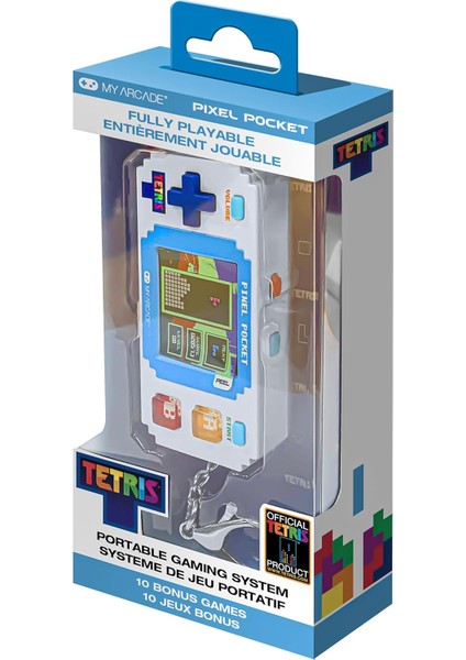 Arcade Pıxel Pocket Tetrıs Retro Konsol 11 Oyun