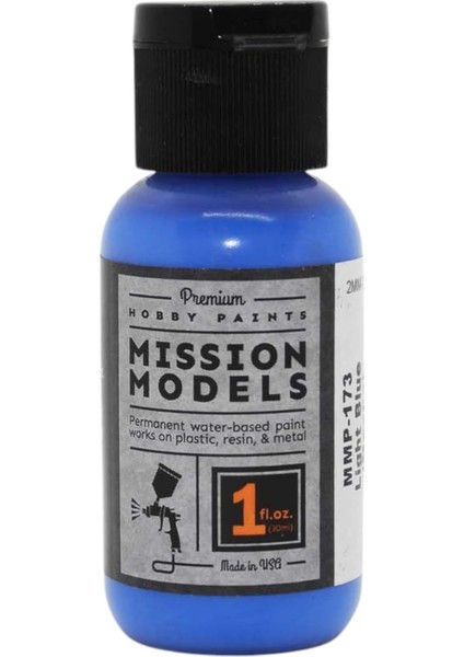 Models Açık Mavi Akrilik Boya 1oz MIOMMP173 Plastik Boya Akrilik