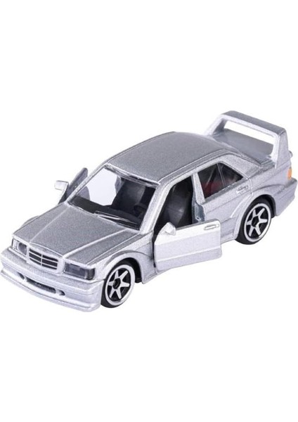 Vintage Metal Diecast Gri Mercedes Benz 190 E 2.5-16 Evo Iı modelleri