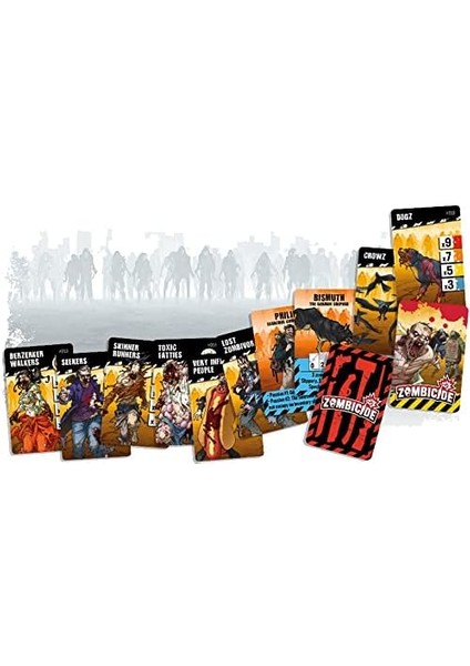 Zombicide 2nd Edition Zombie Soldiers Zombie Set - Shooter Walkers Expansion! Kooperatif Strateji Oyunu, Yaş 14+, 1-6 Oyuncu, 1 Saat Oyun Süresi, Made modelleri