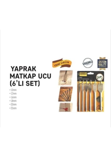 6 Parça Ahşap Oyma Uç Seti, Yaprak ve Kelebek Tasarımlı Matkap Uçları fiyatları
