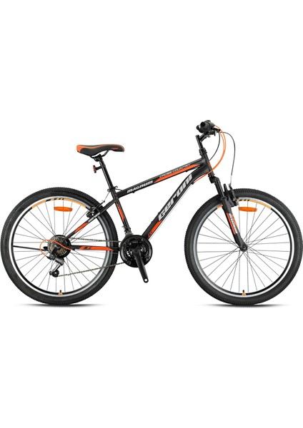 Magnum - 24" - Mtb - 14' - 21 Vites - V.b - Mat Siyah-Neon Turuncu/gri