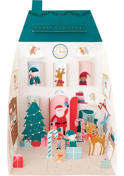 Meri - Santa's House Pop Up Advent Calendar - Noel Baba'nın Evi Advent Calendar