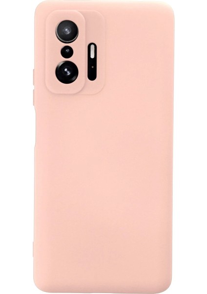 Xiaomi Mi 11T Pro Kılıf Nano Içi Kadife Silikon - Pudra Svlrs
