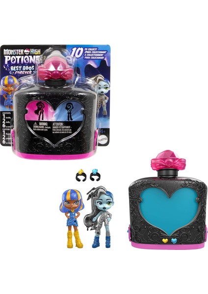 Hıgh Iksirleri™ Havalı Arkadaşım™ 2'li Paket Serisi Monster High Iksirleri Havalı Arkadaşım 2'li Mini Bebek Paketi, Sürpriz Karakter Figürleri (Karakterler Çeşitlilik Gösterebilir) JCY18
