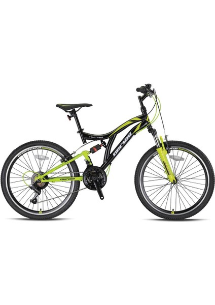 Hunter - 24" - Mtb - 15' - 21 Vites - V.b - Siyah/gri-Neon Sarı