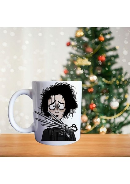 Makas Eller - Edward - Johhny Deep Film Temalı Porselen Kupa