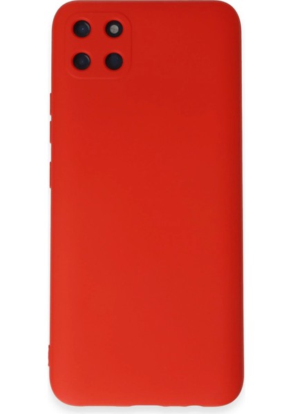 Realme C11 Kılıf Nano Içi Kadife Silikon - Kırmızı Svlrs