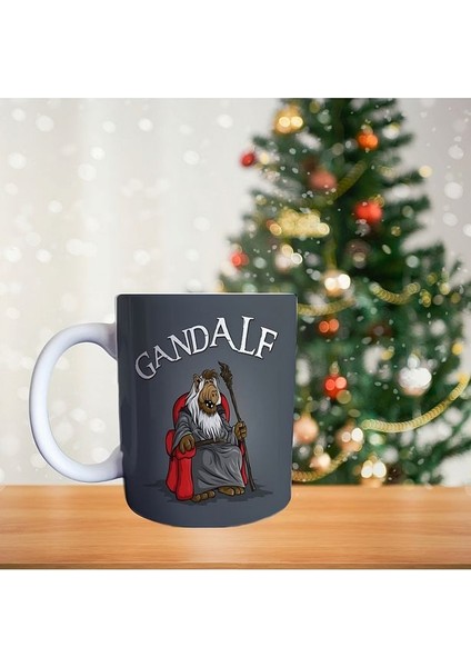 Gand Alf - Kukla - Sihirin Bilimi - Gandalf Film Temalı Porselen Kupa