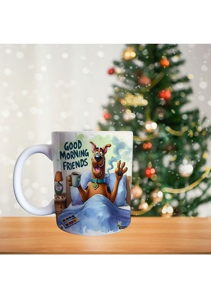 Scooby Doo - Günaydın Arkadaşlar - Sabah Keyfi - Çizgi Film Temalı Porselen Kupa