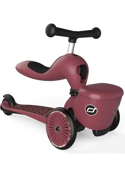 & Ride Highwaykick 1 Lifestyle Wildcat - Çocuklar Için 2'si 1 Arada Denge Bisikleti ve Scooter (1 - 5 Yaş), Depolama Alanlı, Yüksekliği Ayarlanabilir, Emniyet Pedi, 50 Kg'a Kadar, Tasarım modelleri