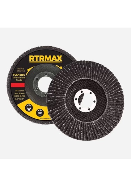 Alüminyum Oksit Flap Disk 115X22MM, Dayanıklı ve Çok Yönlü Kullanım Ürünüdür.