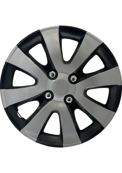 Hyundai Accent Era Elentra 15" Inç Uyumlu 4 Adet 1 Takım Gri Siyah Jant Kapağı 043 modelleri