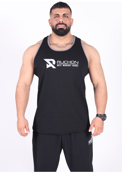 Tank Top - Best Workout Erkek Rahat Fit Sporcu Atlet - Fitness & Antrenman Giyim - %100 Pamuklu Kumaş