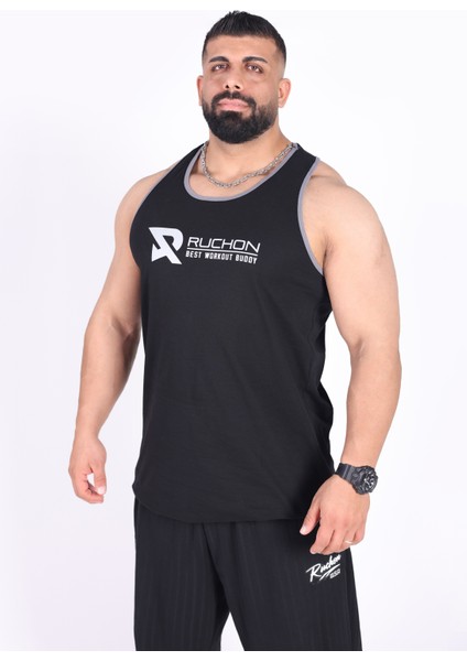 Tank Top - Best Workout Erkek Rahat Fit Sporcu Atlet - Fitness & Antrenman Giyim - %100 Pamuklu Kumaş fırsatları
