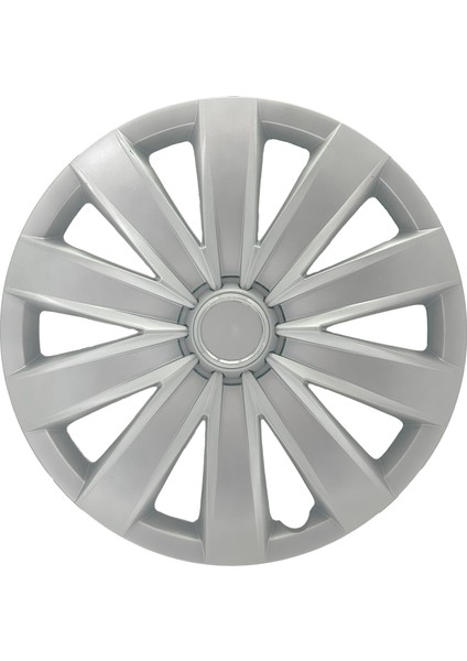 Renault Clio Symbol Megane 16" Inç Uyumlu 4 Adet 1 Takım Gri Kırılmaz Esnek Jant Kapağı 040 modelleri