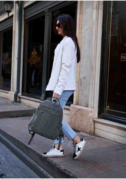 Eflan Moda Kırın Kır Kumaştan Çok Bölmeli Unisex Laptop Okul ve Günlük Kullanıma Uygun Sırt Çantası fiyatları