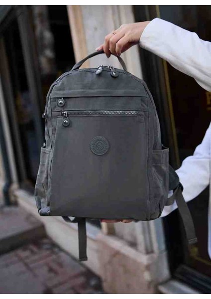 Eflan Moda Kırın Kır Kumaştan Çok Bölmeli Unisex Laptop Okul ve Günlük Kullanıma Uygun Sırt Çantası modelleri