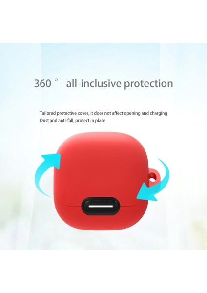 Anker Soundcore Liberty 4 Nc Uyumlu Kılıf Kancalı Silikon
