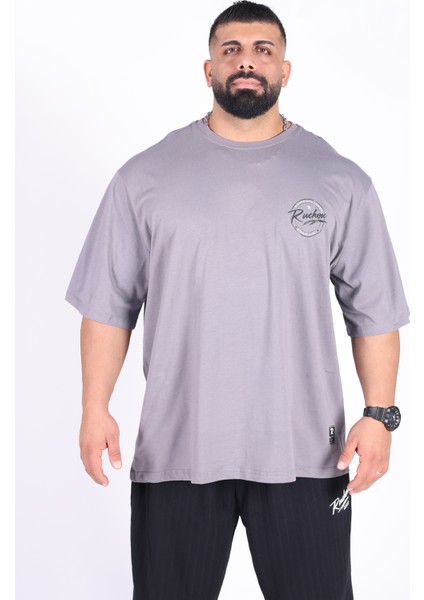 Bigsize - Tshirt Bodybuilding Co. Erkek Geniş Kalıp Sporcu Tişört - Fitness & Spor Giyim - Rahat Pamuklu Kumaş