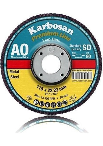 115X22.23 Ao Sd Flap Disk 60 Kum Konik, Dayanıklı ve Yüksek Performanslı Disk