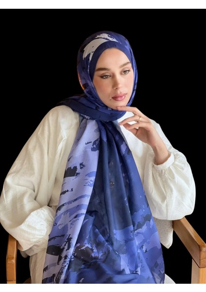 Mavi Desenli Şal 2507132034 fiyatları