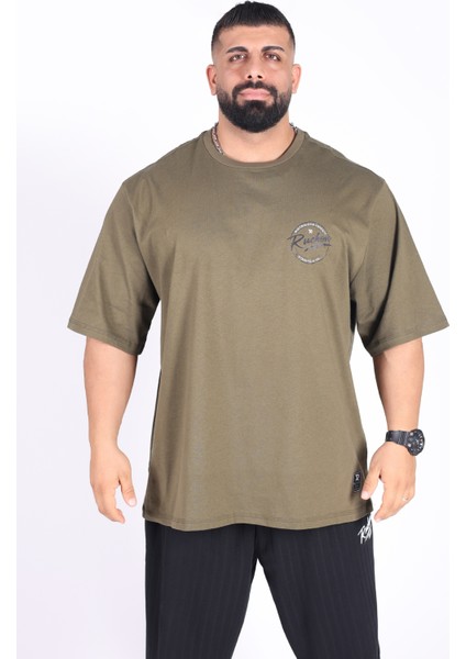 Bigsize - Tshirt Bodybuilding Co. Erkek Geniş Kalıp Sporcu Tişört - Fitness & Spor Giyim - Rahat Pamuklu Kumaş