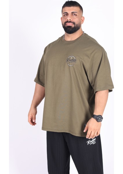 Bigsize - Tshirt Bodybuilding Co. Erkek Geniş Kalıp Sporcu Tişört - Fitness & Spor Giyim - Rahat Pamuklu Kumaş fırsatları