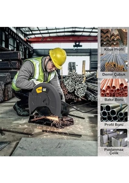 350MM Çok Amaçlı Metal Profil Kesme Taşı, Dayanıklı ve Güçlü Kesim Aracı modelleri