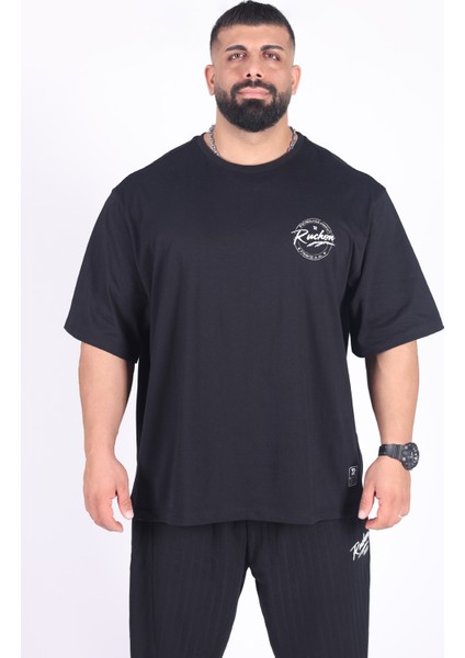 Bigsize - Tshirt Bodybuilding Co. Erkek Geniş Kalıp Sporcu Tişört - Fitness & Spor Giyim - Rahat Pamuklu Kumaş