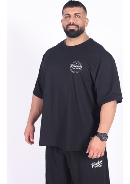 Bigsize - Tshirt Bodybuilding Co. Erkek Geniş Kalıp Sporcu Tişört - Fitness & Spor Giyim - Rahat Pamuklu Kumaş fırsatları