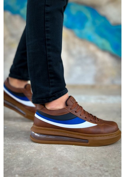 J171 Ariaso Ortopedik Taban Günlük Cilt Erkek Sneaker Spor Ayakkabı Ctt Taba fırsatları