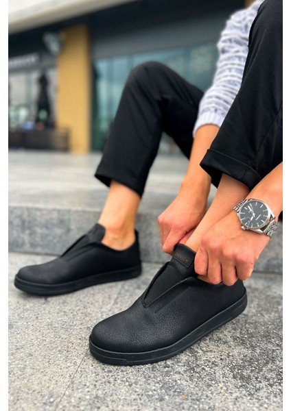 J195 Rigidus Ortopedik Taban Günlük Cilt Erkek Sneaker Spor Ayakkabı Cst Siyah fırsatları