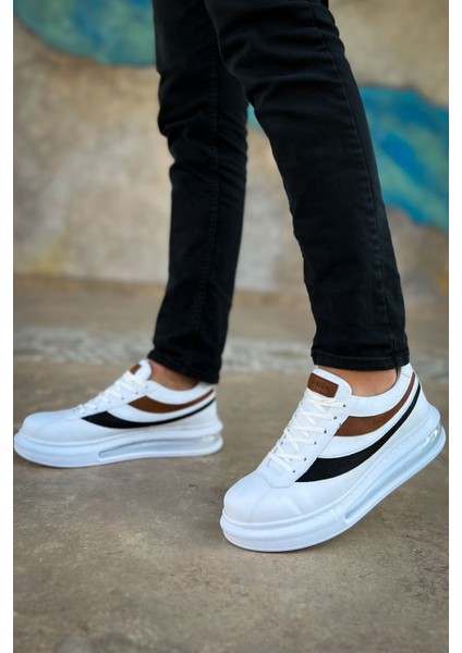 J172 Ariaso Ortopedik Taban Günlük Cilt Erkek Sneaker Spor Ayakkabı Cbt Beyaz modelleri