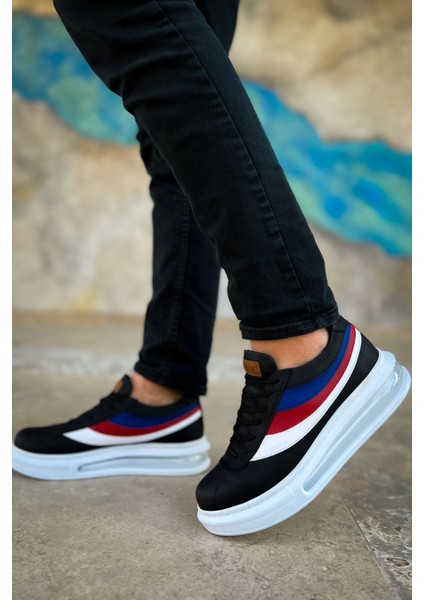 J171 Ariaso Ortopedik Taban Günlük Cilt Erkek Sneaker Spor Ayakkabı Cbt Siyah fırsatları