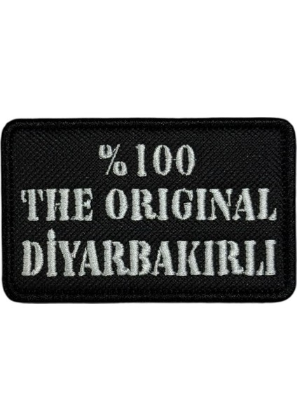 The Original Diyarbakırlı Yazılı Nakış Peç Patch - 8x5 cm