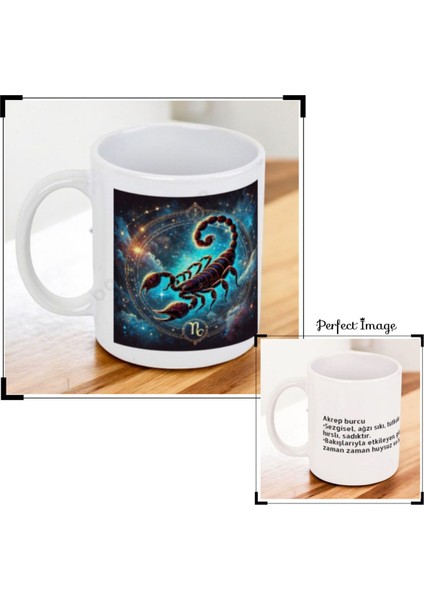 Burc Açıklamalı Kupa Bardak - Akrep