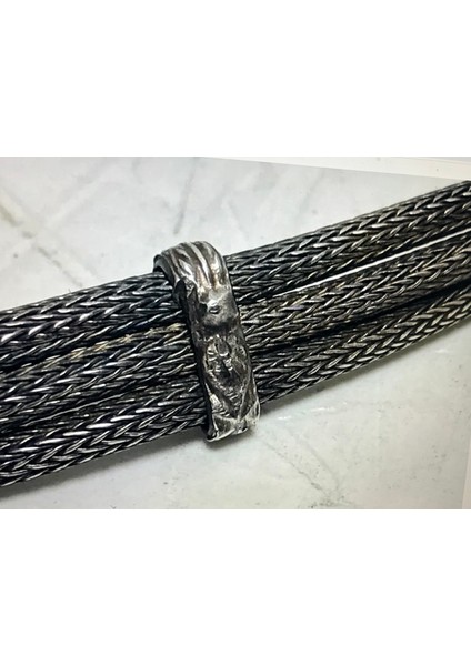 Antika Gümüş Çocuk Kemeri Açık Halde 72 cm Uzunluğunda 82,8 Gram Ağırlığında