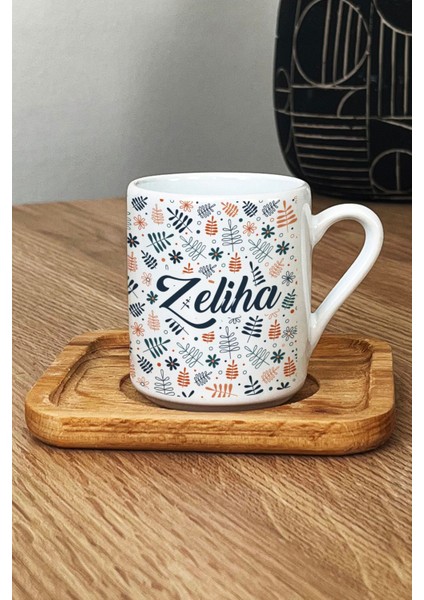 Isme Özel Yılbaşı Kahve Fincanı Ahşap Altık, Sıcak ve Şık Hediye modelleri