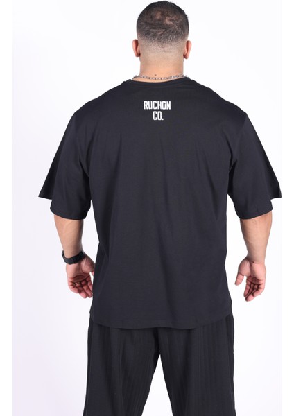 Bigsize - R.r. Quality 2805 Erkek Geniş Kalıp Sporcu Tişört - Fitness & Spor Giyim - Rahat Pamuklu Kumaş fiyatları