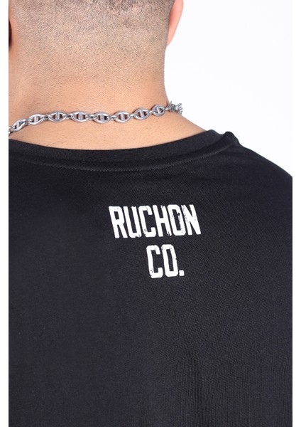 Bigsize - R.r. Quality 2805 Erkek Geniş Kalıp Sporcu Tişört - Fitness & Spor Giyim - Rahat Pamuklu Kumaş