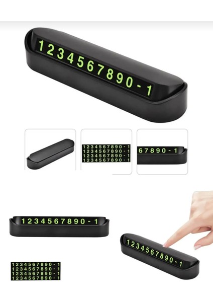 Fosforlu Kaliteli Aç-Kapa Araç Park Telefon Numaratörü Mıknatıslı Rakamlı Dayanıklı fiyatları