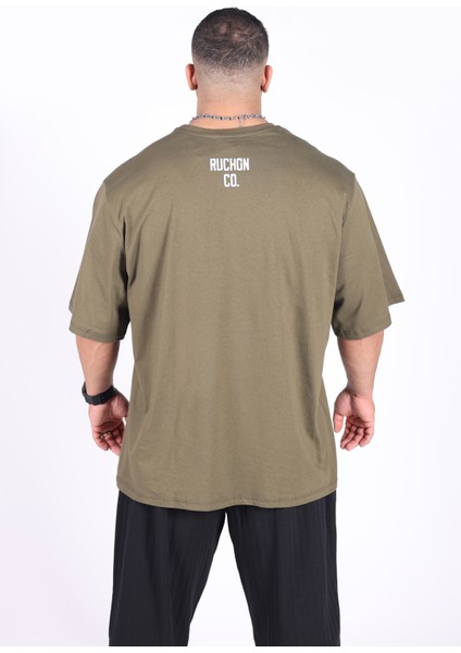 Bigsize - R.r. Quality 2805 Erkek Geniş Kalıp Sporcu Tişört - Fitness & Spor Giyim - Rahat Pamuklu Kumaş fiyatları