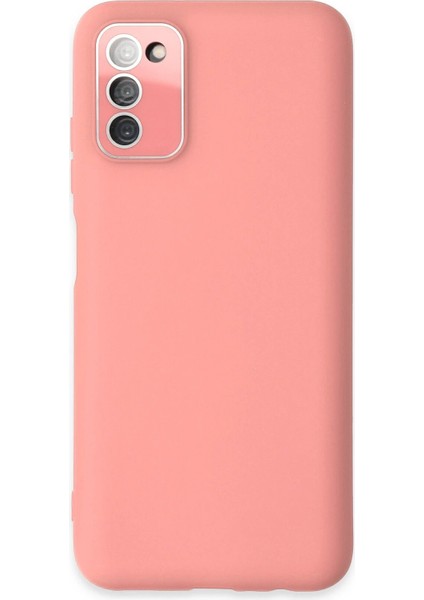 Samsung Galaxy A03S Kılıf Lansman Glass Kapak - Pembe Svlrs