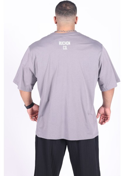 Bigsize - R.r. Quality 2805 Erkek Geniş Kalıp Sporcu Tişört - Fitness & Spor Giyim - Rahat Pamuklu Kumaş fiyatları